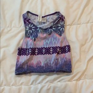 pattered crop top